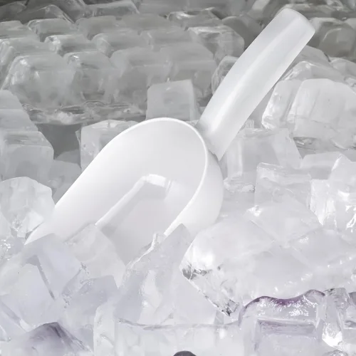 Miniatura 7 de Maxx Ice Máquina de hielo autónoma de 100 libras, refrigerada por aire, acero inoxidable y borde negro con capacidad de almacenamiento de hielo
