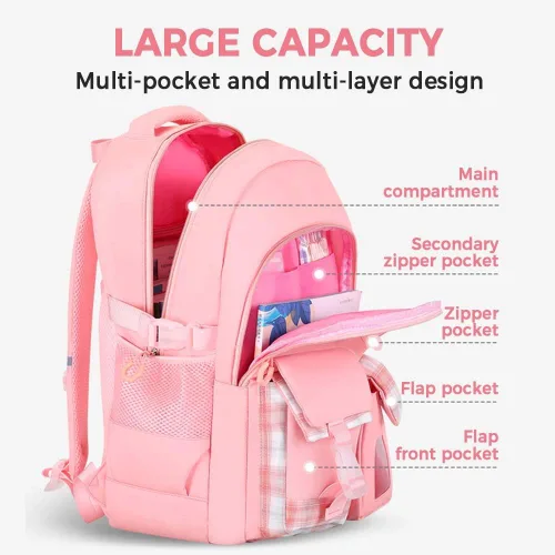 Miniatura 3 de Linda mochila kawaii para adolescentes y niñas, mochila kawaii para estudiantes de escuela primaria, escuela secundaria, mochila de viaje estética