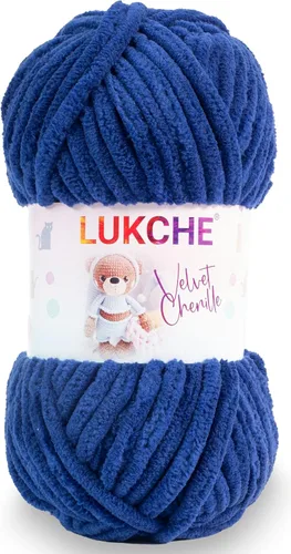 Miniatura 32 de Hilado de chenilla de terciopelo para amigurumi y punto de crochet súper voluminoso 100 gr (69,0 m) (Grosor del hilo 8 mm) (Verde espárrago) 1