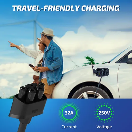 Miniatura 7 de VIPTOO Adaptador NEMA 14-50 para conector móvil Tesla Gen 2, adaptador de carga EV de 240 V 32 A nivel 2 para Tesla Model 3/Y/S/X, enchufe 14-50