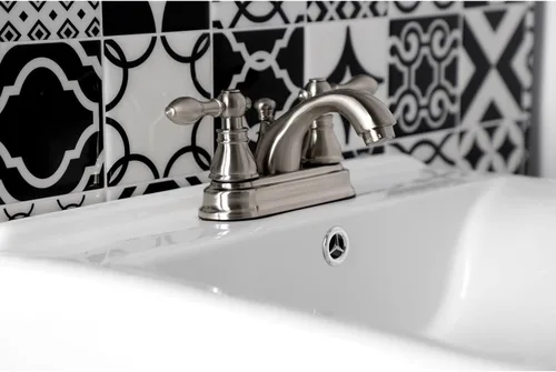 Miniatura 2 de Kingston Brass KB2601ACL American Classic - Grifo de baño central de 4 pulgadas, cromo pulido