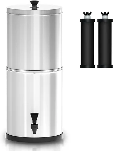 Sistema de filtro de agua por gravedad de 2.9 galones Cubo de filtración de agua para el hogar, campamento al aire libre, senderismo, preparación de