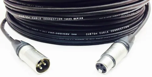 Miniatura 12 de Custom Cable Connection Cable de datos XLR de 24 AWG (calibre) DMX512 de 10 pies de 5 pines macho a hembra para iluminación de escenario, luces LED