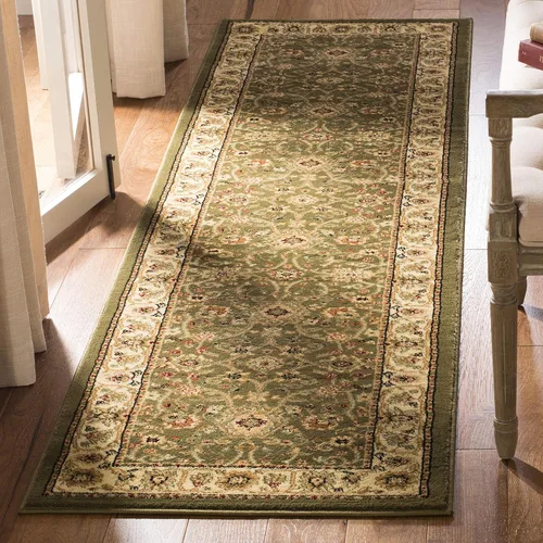 Miniatura 48 de SAFAVIEH Lyndhurst Collection - Alfombra de área de 9 x 12 pies, color marfil y rojo, diseño oriental tradicional, no desprende pelusa y de fácil