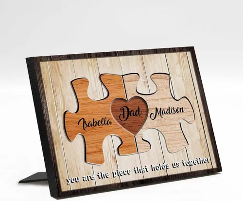 Miniatura 10 de D-Story Regalos de fotos personalizados, álbum de fotos personalizado para colgar/mesa, regalos para el mejor papá, panel de fotos personalizado