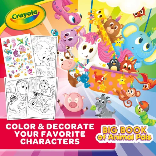 Miniatura 4 de Crayola Libro para colorear, libro grande de amigos de animales, 288 páginas para colorear, regalo para niños, edad 3, 4, 5, 6