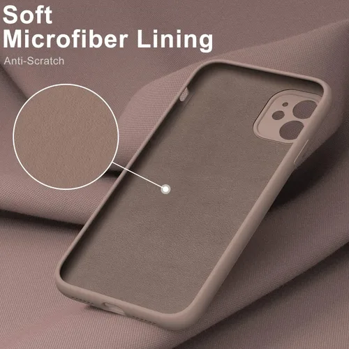Miniatura 4 de DEENAKIN Funda compatible con iPhone 11 con protector de pantalla, silicona sedosa, funda de cámara mejorada, probada contra caídas de 16 pies