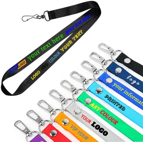 Cordones personalizados con foto, nombre, logotipo, texto, diseña tu propio soporte para tarjetas de identificación