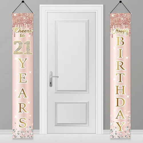 Miniatura 16 de Decoración de cumpleaños número 13 para niñas, cartel de feliz cumpleaños de 13 adolescentes, suministros para fiesta, telón de fondo de cumpleaños