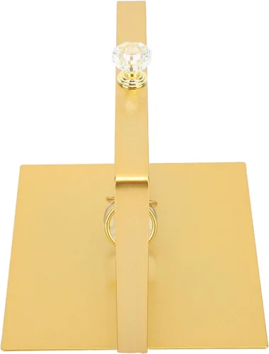 Miniatura 9 de Servilletero para mesa, servilletero de metal con asa de elevación, elegante dispensador de servilletas de papel cuadrado, moderno servilletero
