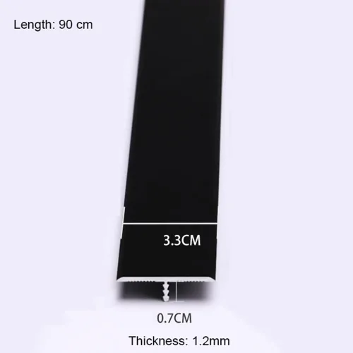 Miniatura 6 de KADEUX Tiras de transición para suelos de aluminio de 1.299 in, tira de transición laminada de moldeo en T, tira de borde de umbral resistente, tira