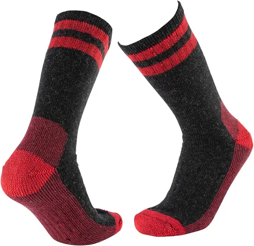 Miniatura 5 de CEREBRO Calcetines de lana merino para hombre calcetines acolchados a media pantorrilla que absorben la humedad calcetines de senderismo para hombre
