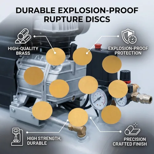 Miniatura 4 de TOPINCN Disco de ruptura a prueba de explosiones 10pcs para bomba de compresor de aire YONGHENG