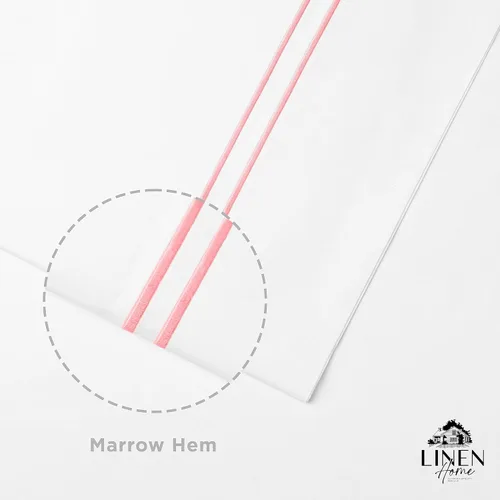 Miniatura 2 de Linen Home Juego de sábanas de percal Marrow de 100 % algodón, tamaño Queen, Rosa Inglesa, 4 piezas - 1 encimera, 1 sábana bajera de bolsillo 05