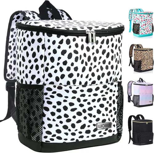 Mochila Enfriadora Wolka 30 Latas, Mochilas Enfriadoras Aisladas A Prueba De Fugas Portátiles, Bolsa Enfriadora De Lado Suave Impermeable Para Perro