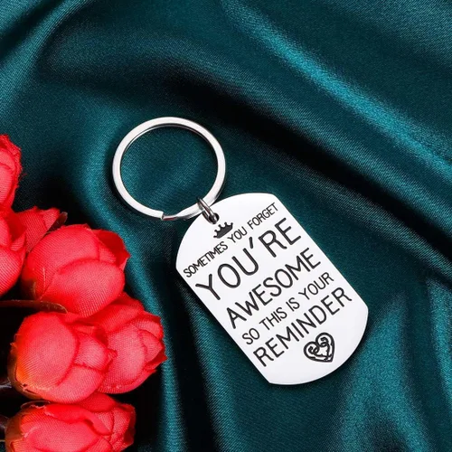 Miniatura 7 de Regalos de regreso a clases para hijo, hija de parte de mamá, papá, primer día de escuela, regalo inspirador para amigo, mejor amiga, llavero