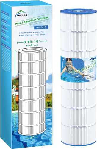 Miniatura 10 de TOREAD Filtro de piscina CS100 sustituye a Jandy CS100, R0462200, PJANCS100, Ultral-B2, Marsopa PP-B2, Unicel C-8410, Filbur FC-0821, SD-01070