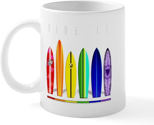 Miniatura 17 de CafePress Jake's Rainbow Shark - Taza de café de cerámica (11 oz)