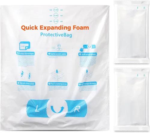 Miniatura 19 de 18" x 24" 8 PCS TONESPAC Instant Pack Quick Expanding Foam X-400 Bolsa de embalaje para embalaje y envío Paquete de 8
