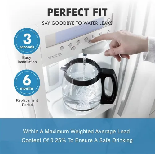 Miniatura 4 de Repuesto para filtro de agua de refrigerador Frigidaire ULTRAWF, Pure Source Ultra, Kenmore 9999, 469999, 46-9999, A0094E28261 - Paquete de 1