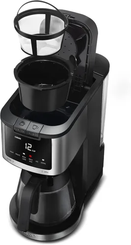Miniatura 3 de Gourmia Cápsula individual 2 en 1 + cafetera de 12 tazas con ajustable hasta 4 horas para mantener el calor