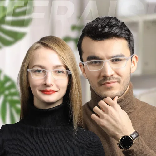 Miniatura 5 de TERAISE Gafas de Lectura Anti-luz Azul de Moda para Hombres y Mujeres Lector de Computadora Transparente