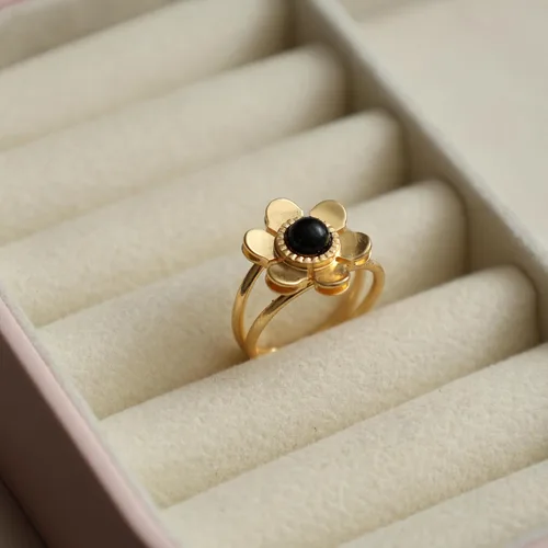 Miniatura 11 de Gempires - Anillos de piedra natural para mujer, ligeros, de cristal, hechos a mano, hipoalergénicos, chapados en oro, para uso diario, regalos