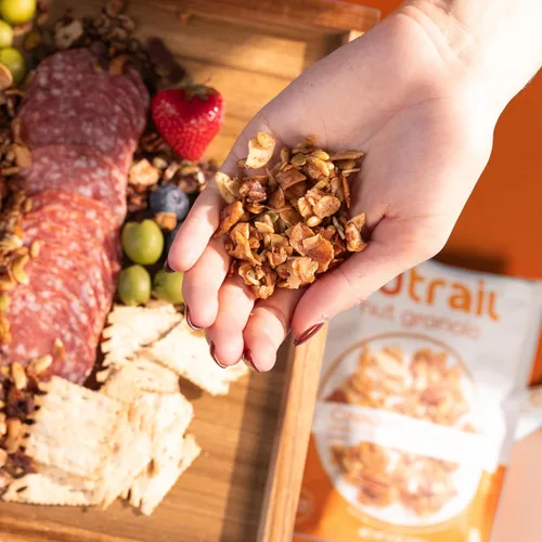 Miniatura 9 de NuTrail Cereal de granola de nuez, nuez y canela, sin azúcar añadido, sin gluten, sin granos, keto, bajo en carbohidratos, desayuno saludable, 8