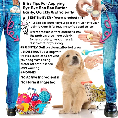 Miniatura 7 de The Blissful Dog Mantequilla Boo Boo para las molestias de tu perro, 2 onzas