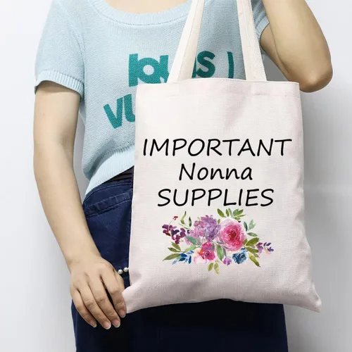 Miniatura 2 de JXGZSO Importante Nonna Supplies Tote Bag Nonna Regalo de cumpleaños Nonna Regalo Nonna Regalo del Día de la Madre