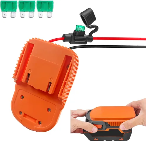 Adaptador Power Wheel DIY para batería Ridgid AEG de 18 V, conector de potencia de base para coche de juguete Rc, camión, bicicleta eléctrica, con