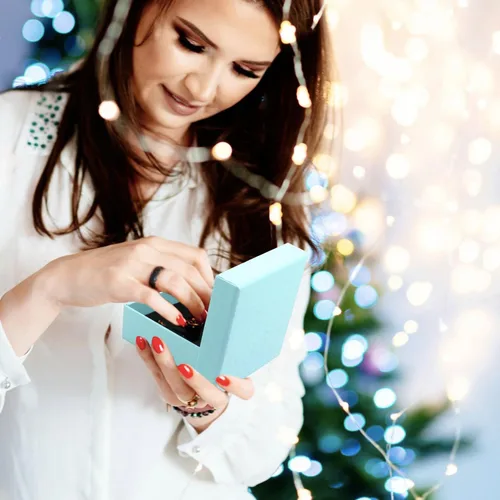 Miniatura 54 de Caja de regalo, caja de regalo, caja de regalo, 12 cajas de regalo cuadradas de cartón para joyas, caja de regalo de papel de cartón relleno