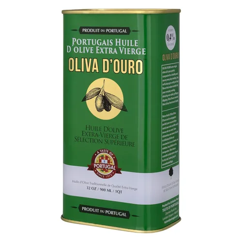 A Taste of Portugal - Aceite de oliva de grado prémium con baja acidez, 0.4% | Aceite de oliva virgen extra en una lata | Aceite de oliva portugués