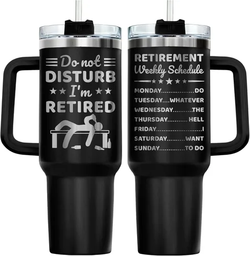 Miniatura 16 de 34HD Regalos de cumpleaños para el Día del Padre, de parte de su hija o hijo, taza de viaje aislada para 50 cumpleaños, clásico de 40 onzas con asa
