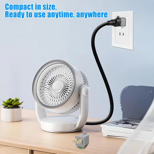 Miniatura 7 de TENINYU Adaptador con tierra de 3 puntas a 2 puntas - Convertidor de toma de 3 puntas a 2 puntas para cable eléctrico, hogar, talleres, industrial