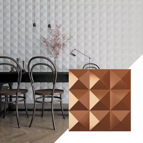 Miniatura 9 de Ekena Millwork 19 5/8 pulgadas de ancho x 19 5/8 pulgadas de alto Benson EnduraWall Panel decorativo de pared 3D, aluminio