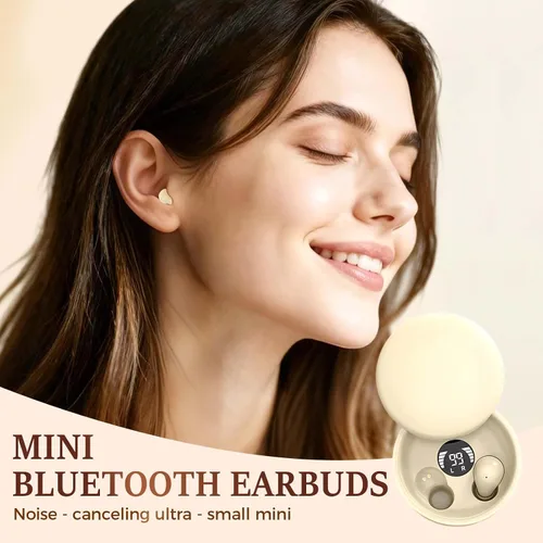 Miniatura 7 de Mini auriculares invisibles Bluetooth 5.4, auriculares con cancelación de ruido 2025 para dormir, cómodos mini auriculares inalámbricos para dormir