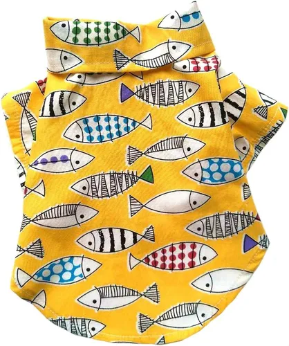 Miniatura 25 de Camisa hawaiana para perro, chaleco de playa de verano, ropa de manga corta, camiseta floral, tops hawaianos, chaquetas para perros, razas y gatos