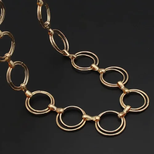 Miniatura 6 de HIQUACC Cadena de cintura de metal para mujer, joyería de cuerpo grueso, cinturón de eslabones para el vientre