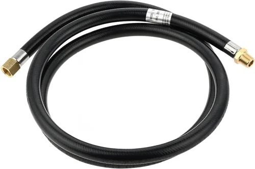Miniatura 2 de Manguera de alta presión de 5 pies, manguera de extensión NPT macho de 1/4 pulgadas a hembra de 1/4 pulgadas, manguera de goma flexible de 5/16
