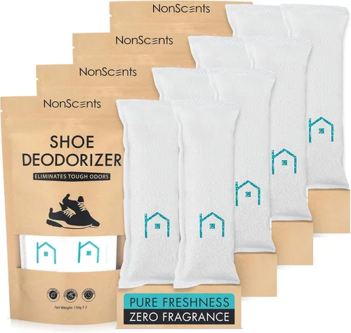 Miniatura 8 de NonScents Desodorizador de zapatos (2 unidades) – Eliminador de olores, ambientador, absorbente de olores, removedor de aroma para zapatos, bolsas