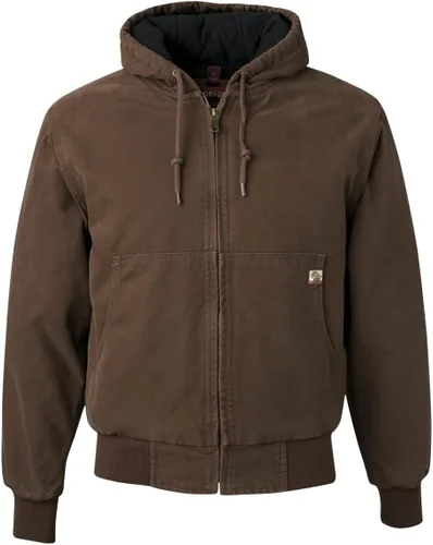 Miniatura 2 de DRI Duck Cheyenne 5020 5020T Cheyenne - Chaqueta con capucha Boulder Cloth con cremallera y forro de edredón de tricot