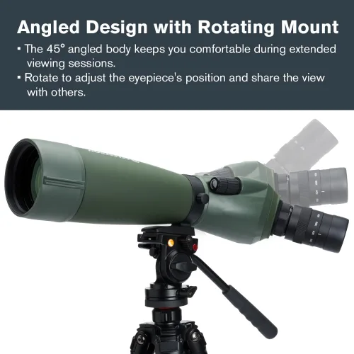 Miniatura 4 de Celestron – Regal M2 80ED telescopio de observación – Vidrio ED para observación de aves y actividades al aire libre – Prisma BaK-4 recubierto