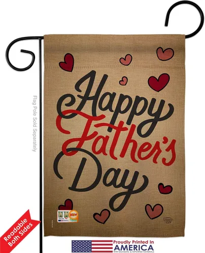 Miniatura 4 de Juego de banderas para el Día del Padre con texto en inglés "Happy Garden House", para familia, papá, papá, abuelo, mejor padre, hermano, parientes