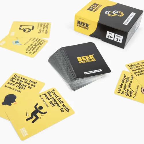 Miniatura 3 de Beer Pressure Paquete de expansión #1 - Juego de cartas para beber para fiestas y noches de juegos. El regalo perfecto para fiestas