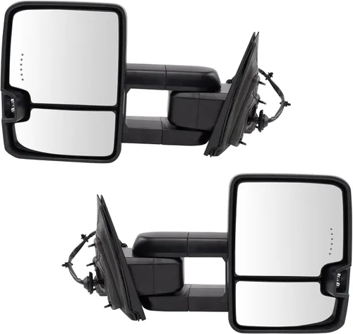 Miniatura 77 de Trail Ridge Juego de espejos de remolque de 2 piezas para el lado del conductor y del pasajero compatible con Ford F-150 FO1320479 FO1321479