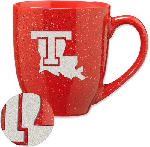 Miniatura 99 de Rico Industries NCAA Virginia Tech Hokies Maroon - Taza de café de cerámica grabada con láser, color del equipo, 16 onzas