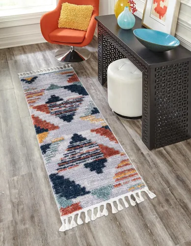 Miniatura 7 de Unique Loom Cherokee Collection - Alfombra de área - Henderson (rectangular 2 pies 0 pulgadas x 3 pies 0 pulgadas, gris fósil/negro)