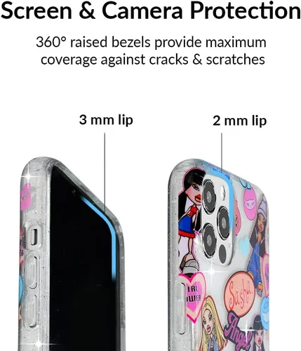 Miniatura 2 de VELVET CAVIAR Funda para iPhone 13 Pro Max, probada en caídas de 10 pies, purpurina transparente Bratz