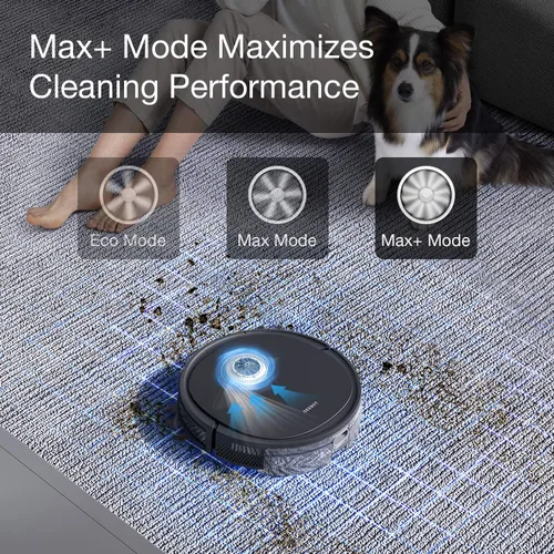 Miniatura 5 de ECOVACS DEEBOT OZMO U2 Pro Robot aspirador 2 en 1 aspiradora y trapeador, cepillo sin enredos, ideal para pelo de mascotas, zonas prohibidas, tiempo